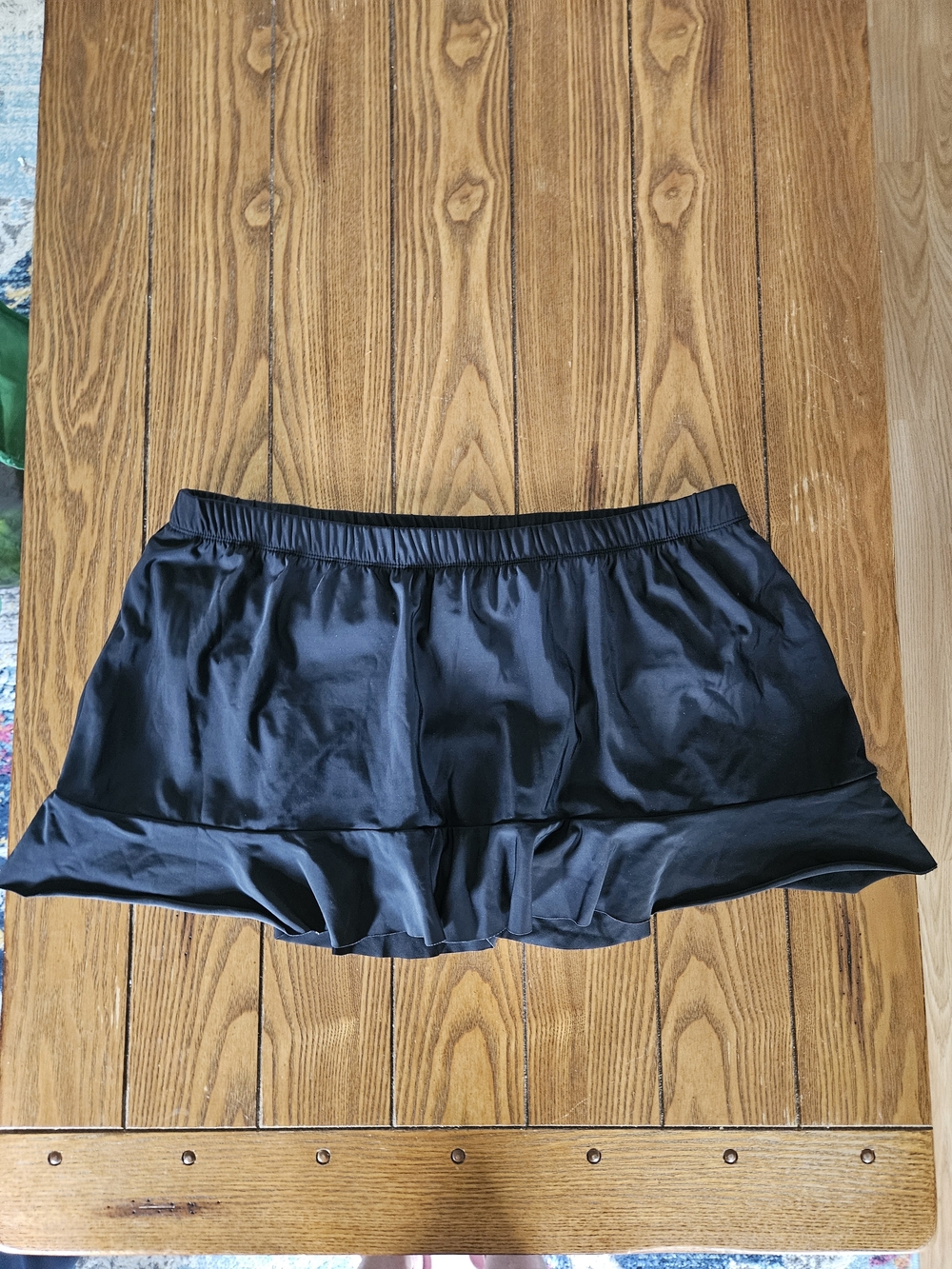 🌹2/$18 Women's Swim Skirt with Ruffled Hem, 18"-20" Waist (XL)